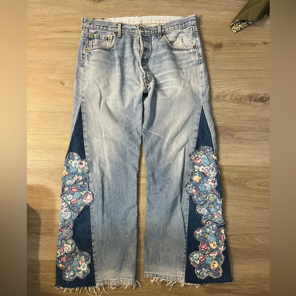 501 Levis x Rialto Jean Project floral jeans